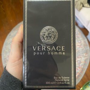 NEW- Versace Pour Homme Eau De Toilette Natural Spray, 3.4 Fl Oz - Cologne
